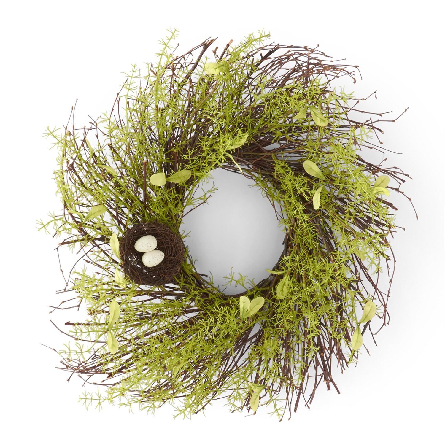 24 Inch Twig Bird Nest Wreath - Magnolia Lane co. Home + Garden + Gift