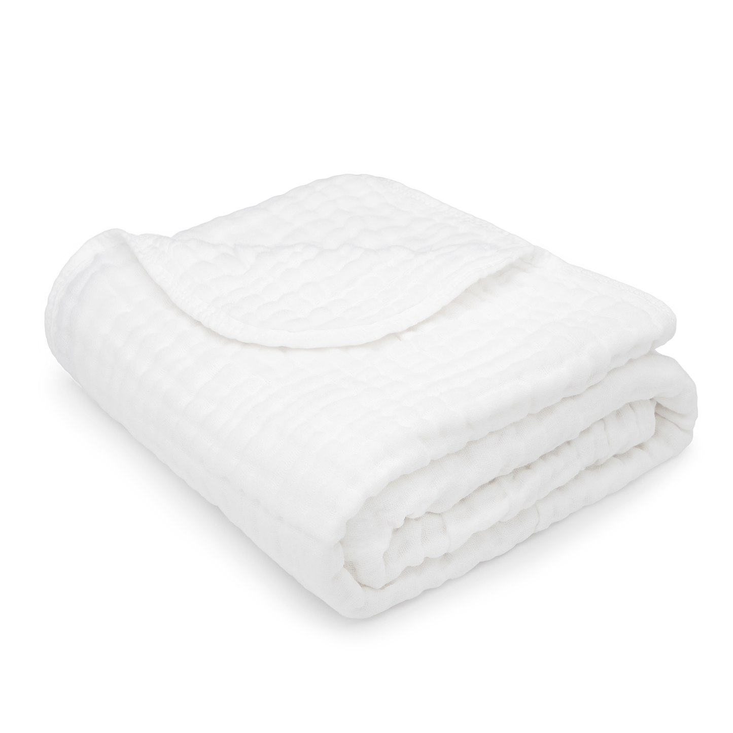 Baby Muslin Cotton Blanket | White