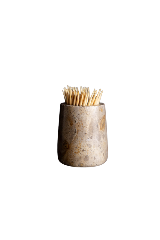Chocolate Marble Toothpick Holder