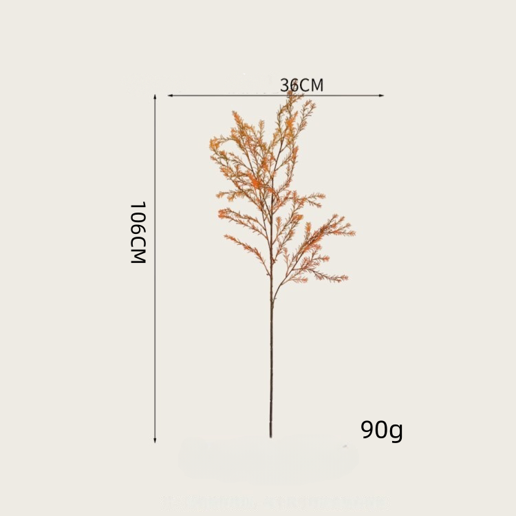 Artificial Golden willow branches Faux leaves Willow stem
