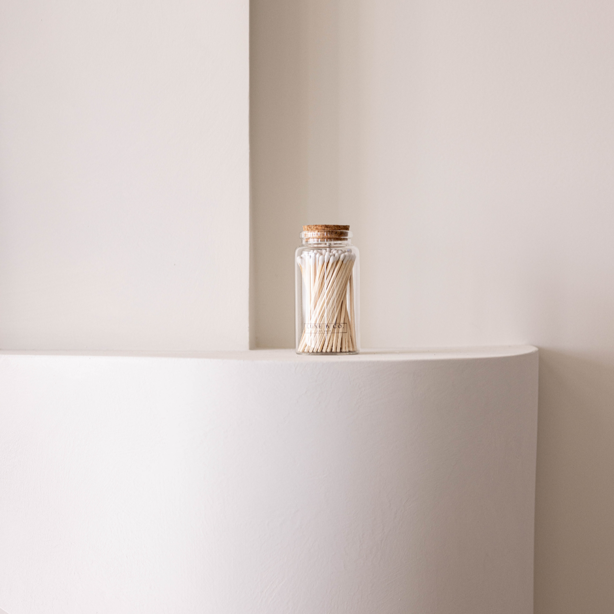 Luxe B Co. Glass Match Bottle