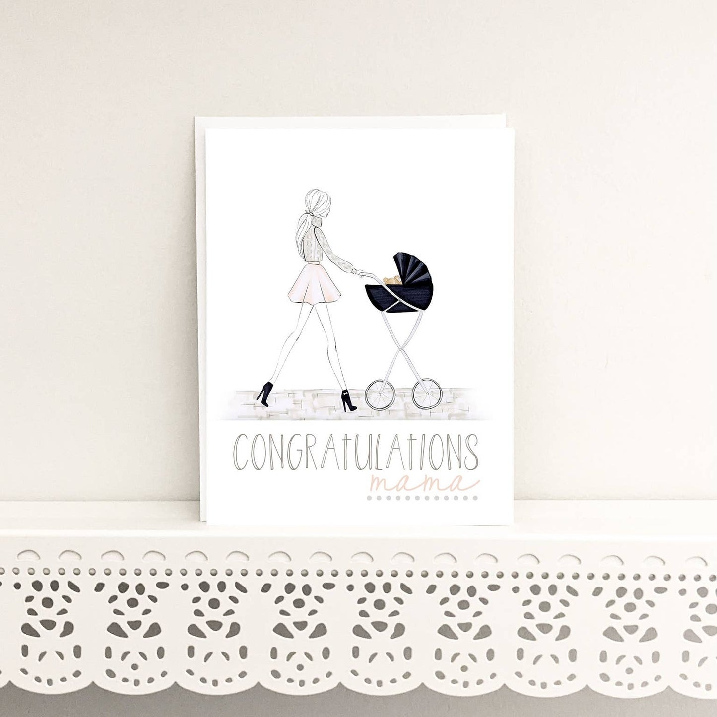Congrats Mama! - Mom to Be, New Mom Greeting Card - Magnolia Lane co. Home + Garden + Gift