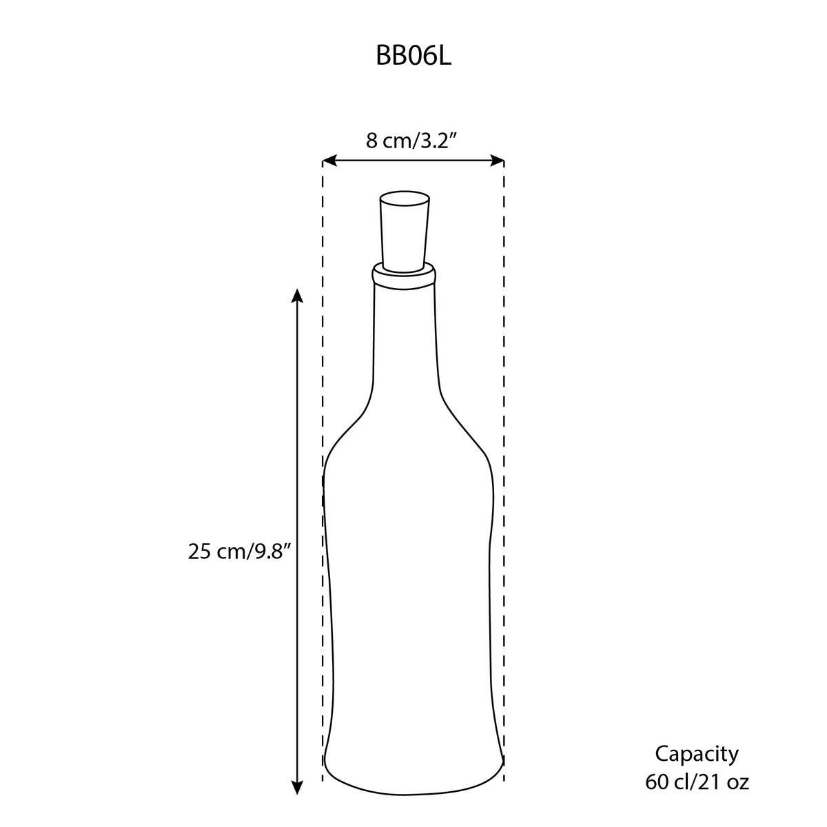 Handmade Stoneware Olive Oil Dispenser | Brutto 21 oz