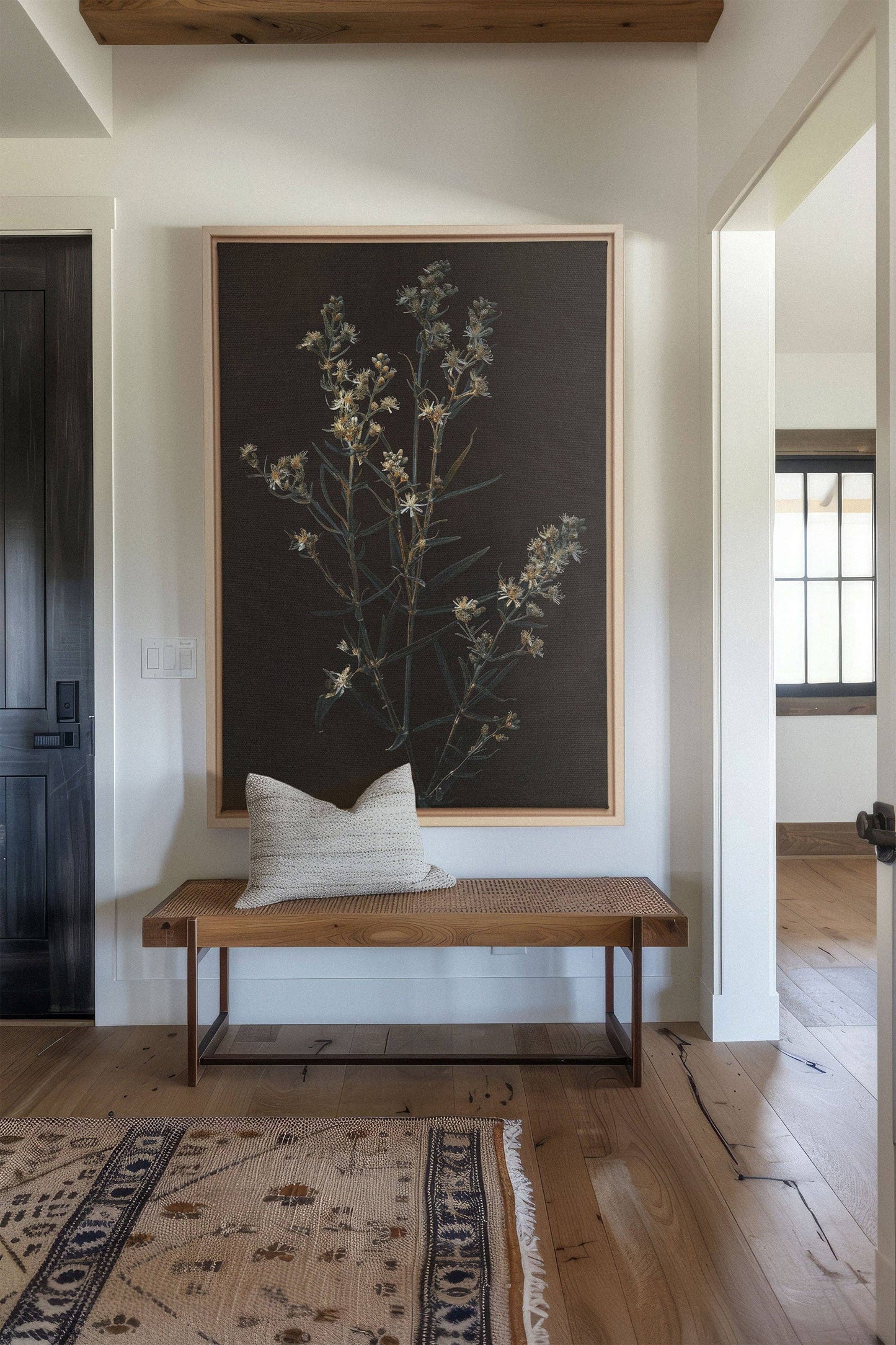 FLEUR D'ARGENT, , canvas wall art print - Magnolia Lane co. Home + Garden + Gift