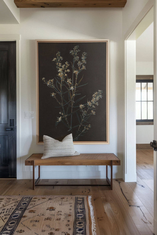 FLEUR D'ARGENT, , canvas wall art print - Magnolia Lane co. Home + Garden + Gift