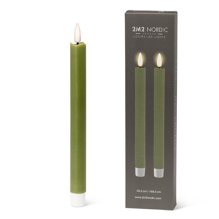 Luxlite Flameless Candles| Green