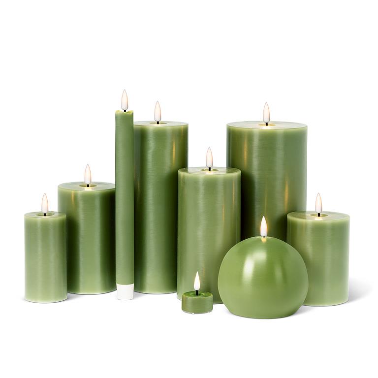 Luxlite Flameless Candles| Green