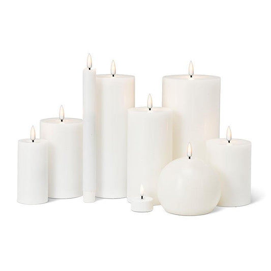 Luxlite Flameless Candles| White