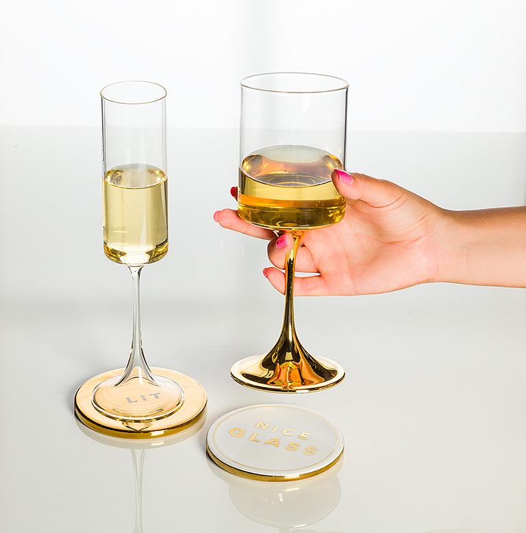 Drunk Expressions Coasters-Set of 4