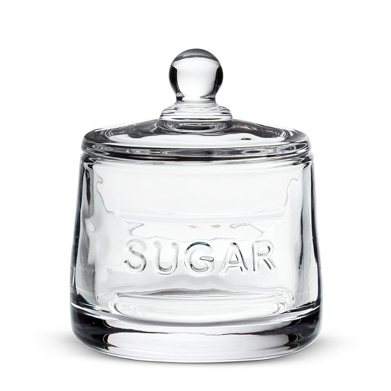 Classic Text Sugar Pot w/Lid-4"H(10oz) - Magnolia Lane co. Home + Garden + Gift