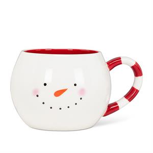 Snowman Face Ball Mug-3"H(16oz)