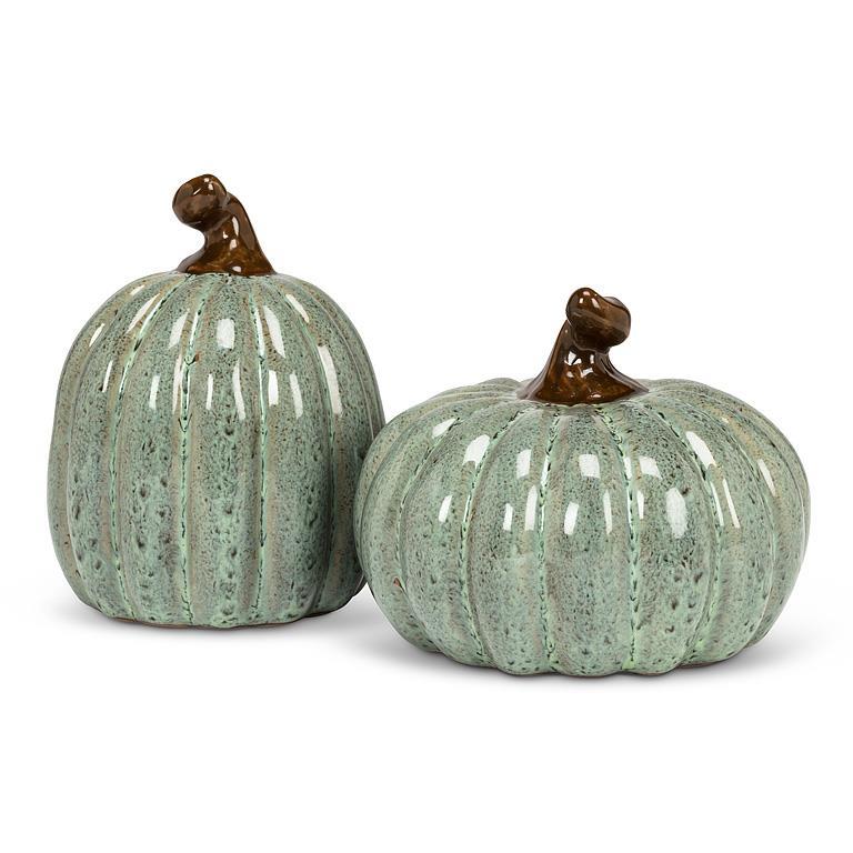 Small Oval Pumpkin - Sage
