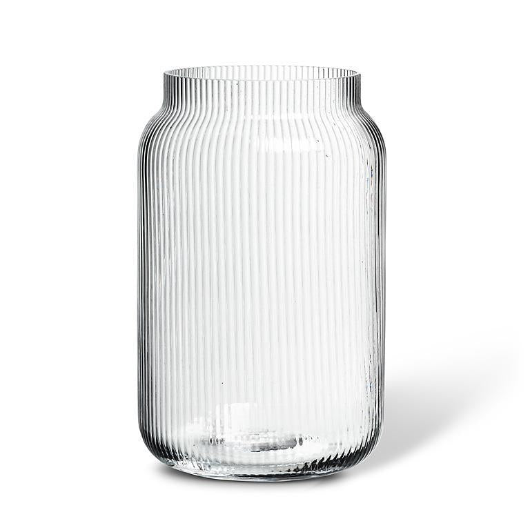 Large Narrow Optic Jar Vase - Magnolia Lane co. Home + Garden + Gift