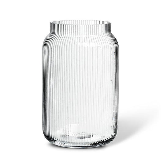 Large Narrow Optic Jar Vase - Magnolia Lane co. Home + Garden + Gift