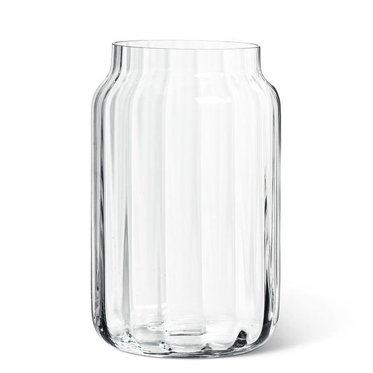 Large Wide Optic Jar Vase