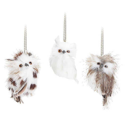 Small Owl Ornament Assorted