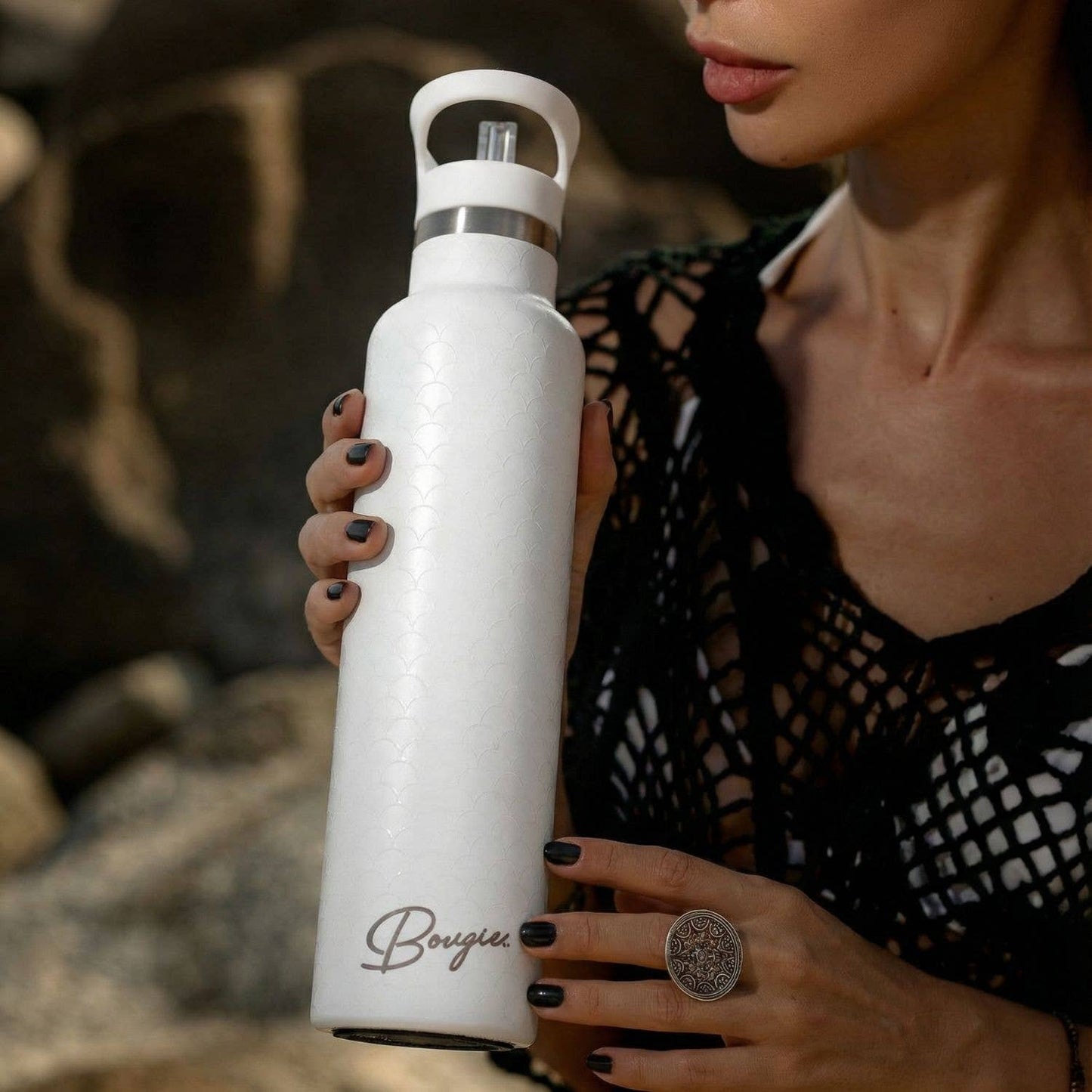 Mermaid | Gloss Ocean Scales 25oz Insulated Water Bottle