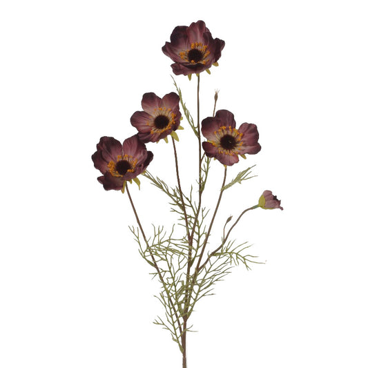 Mauve 33"H Polyester Anemone Spray