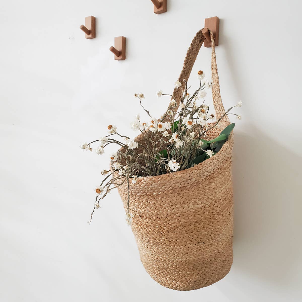 Handwoven Wicker Storage • Kata Wall Hanging Basket [S]