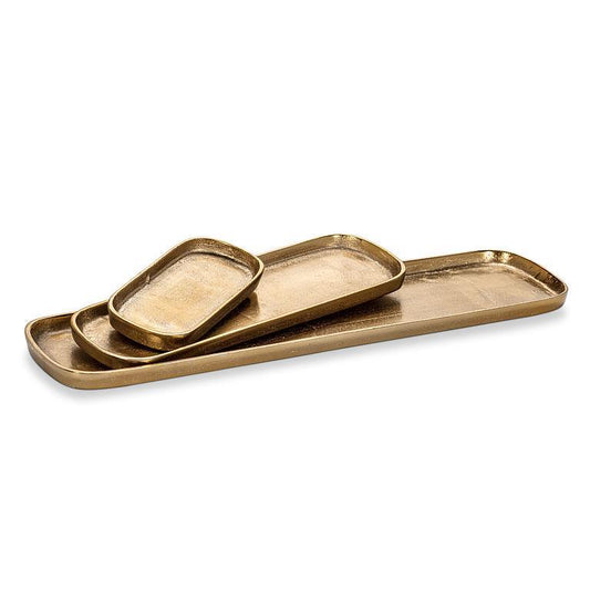Oval Tray-Gold | Three sizes - Magnolia Lane co. Home + Garden + Gift