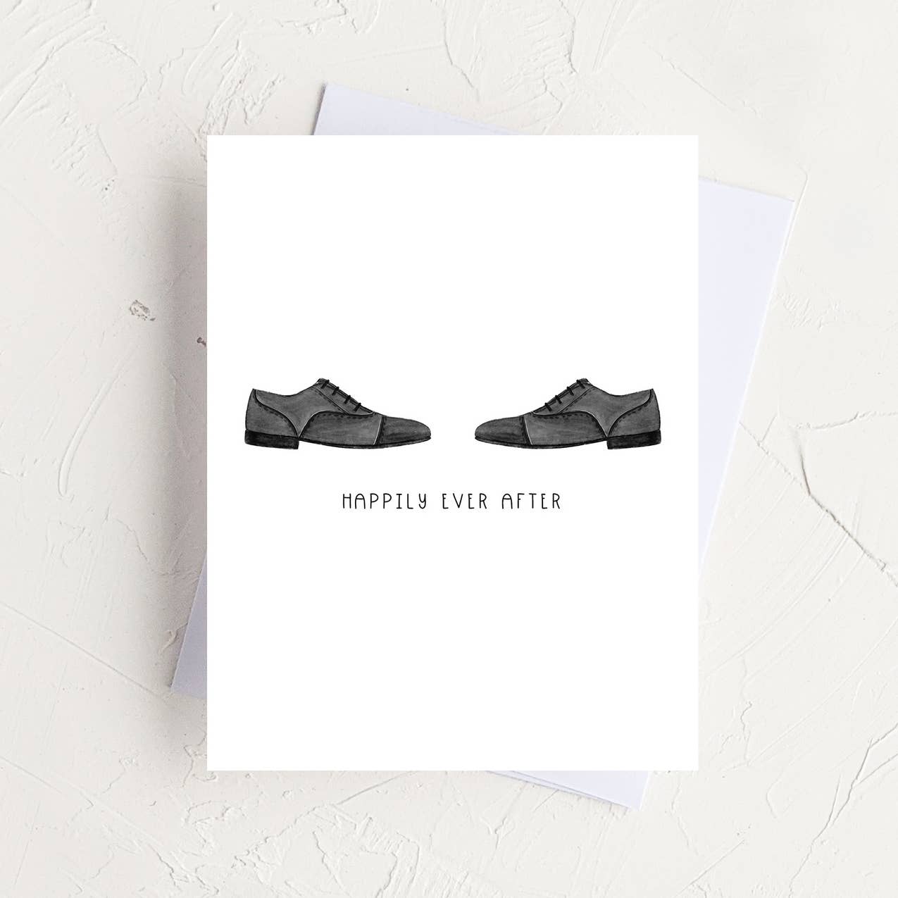 Happily Ever After Mr + Mr Newlywed Gay LGBTQ+ Greeting Card