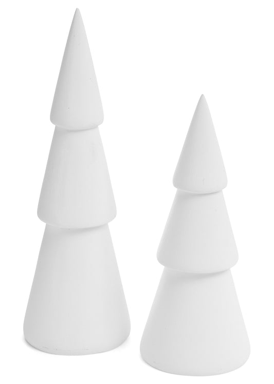DECO TREE RESIN MATTE WHITE | Two Sizes