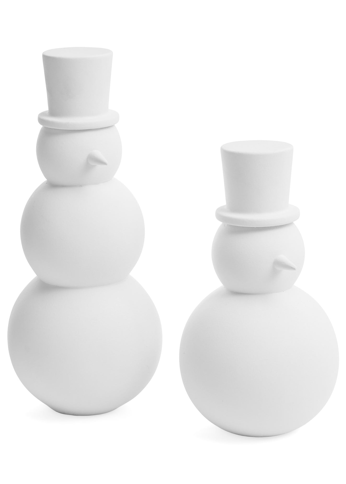 SNOWMAN RESIN MATTE WHITE | Two Sizes