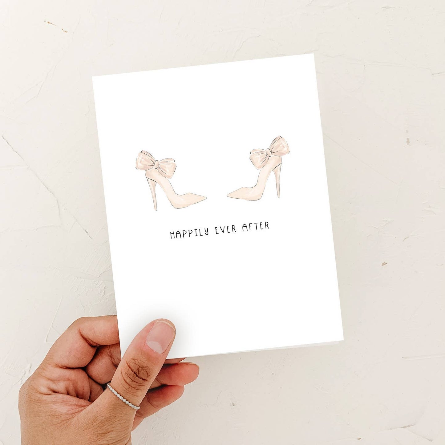 Happily Ever After Mrs + Mrs Newlywed Lesbian Gay LGBTQ+Greeting Card