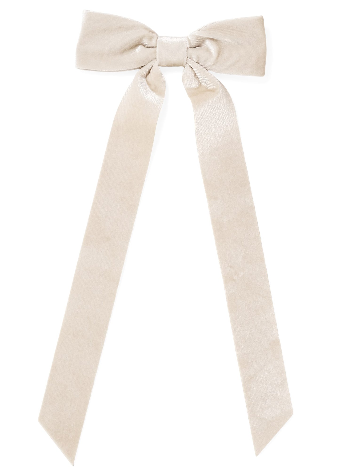 DECO BOW W/CLIP POLY VELVET 6X15 | 2 Styles
