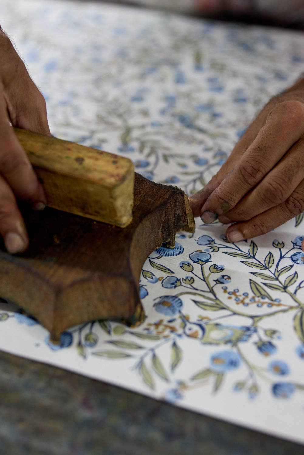 Block Printed Gift Bags (Small) - Blue Stone Refresh - Magnolia Lane co. Home + Garden + Gift