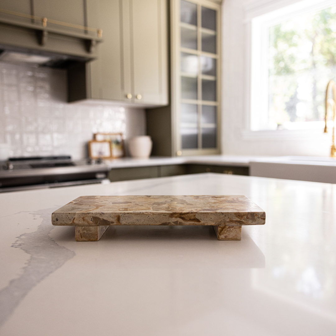 Chocolate Marble Trivet Riser - Magnolia Lane co. Home + Garden + Gift