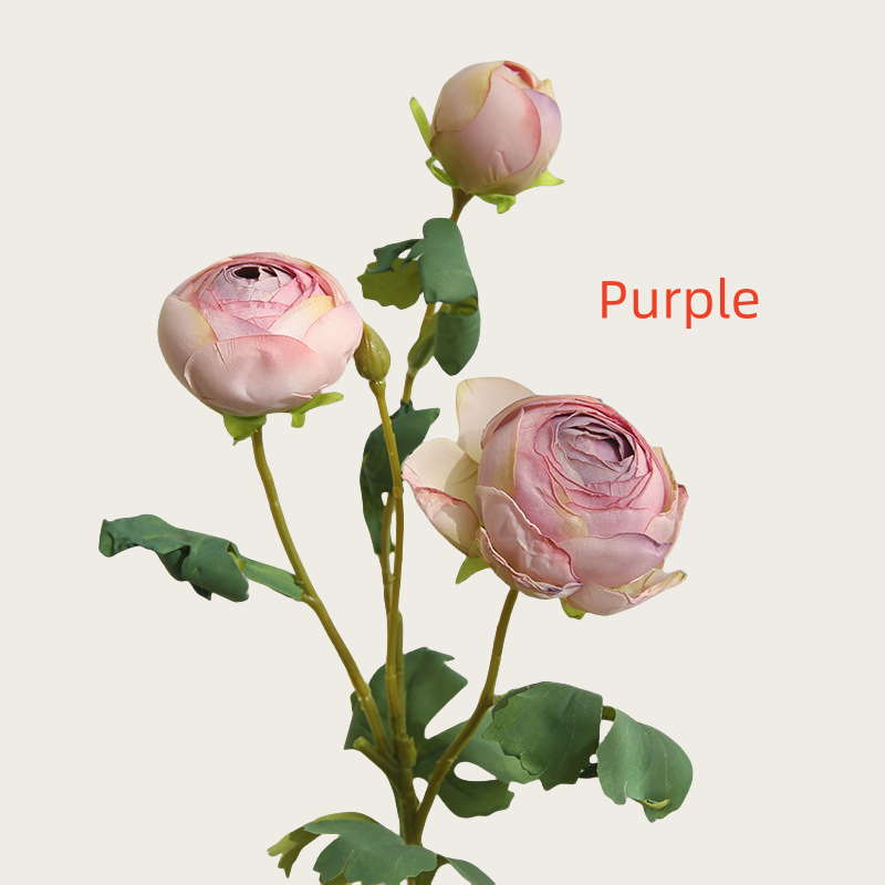 Artificial rose flowers,3 heads,dried looking,faux flowers