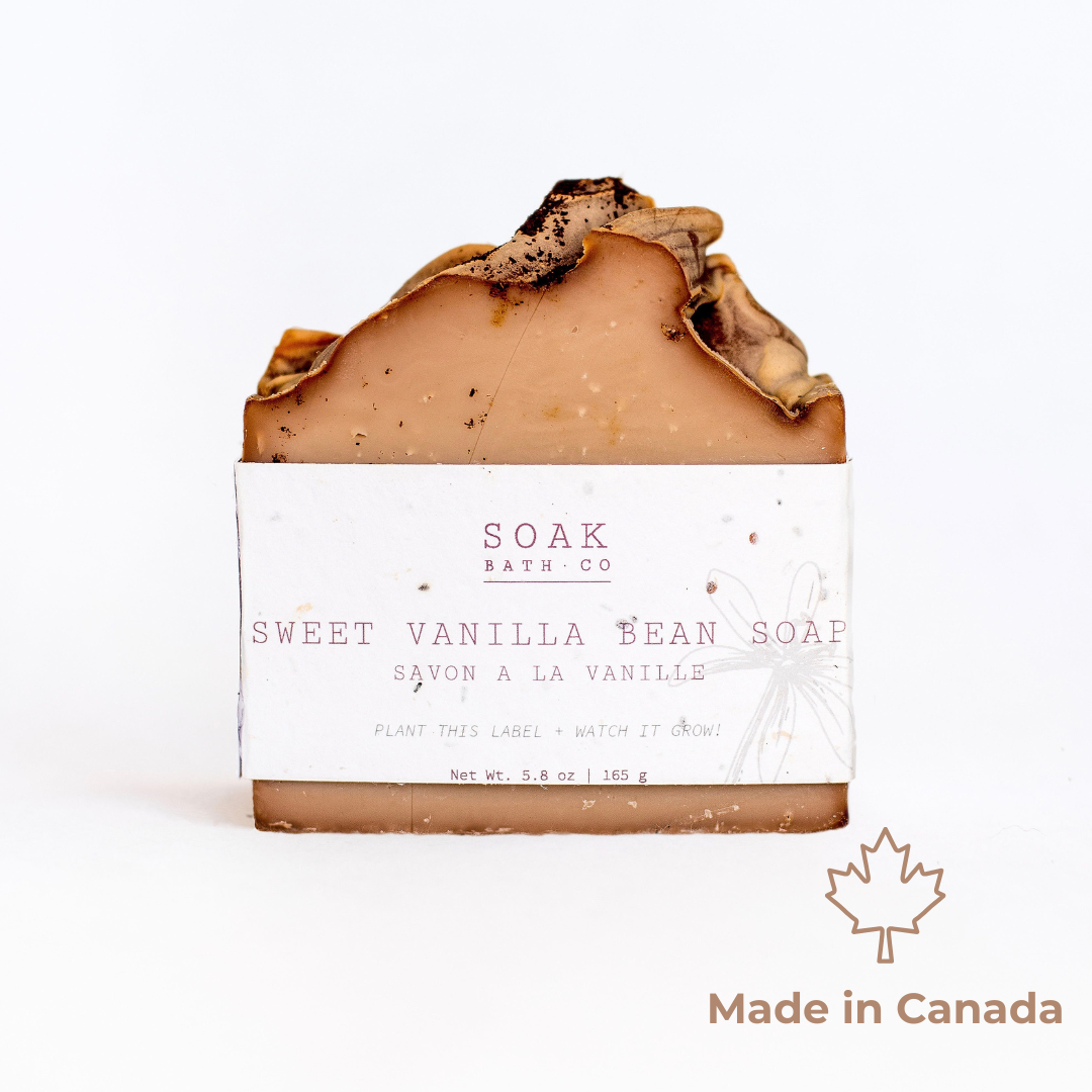 Sweet Vanilla Bean Soap Bar - Canadian Hanmade - Magnolia Lane co. Home + Garden + Gift