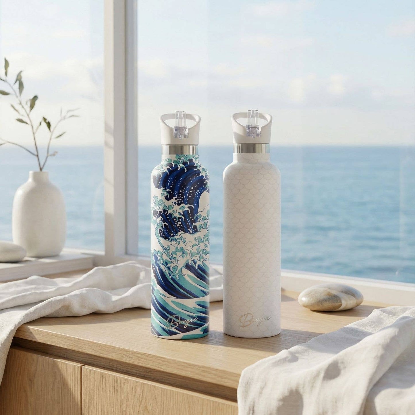 Mermaid | Gloss Ocean Scales 25oz Insulated Water Bottle