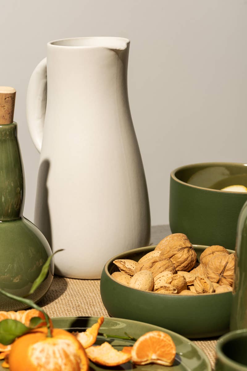 Handmade Stoneware Jug & Vase For Flowers  | Dadasi 50 oz - Magnolia Lane co. Home + Garden + Gift