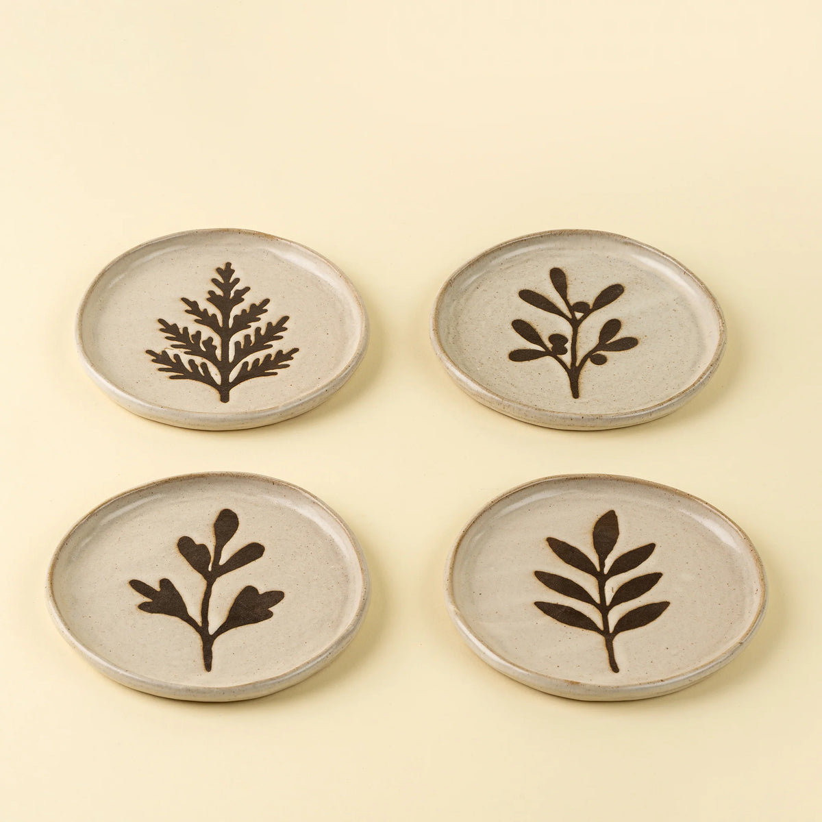 Pressed Botanical Dishes - Set of 4