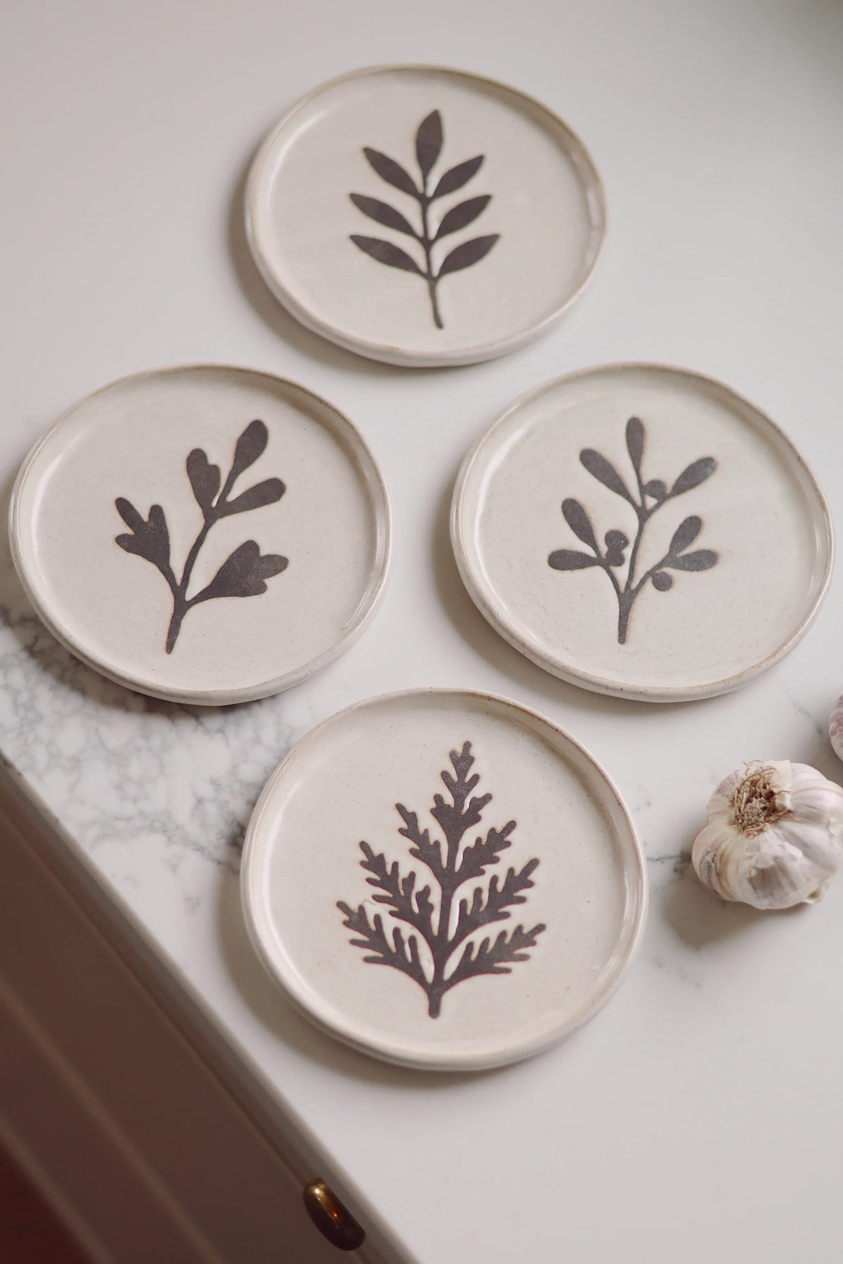 Pressed Botanical Dishes - Set of 4