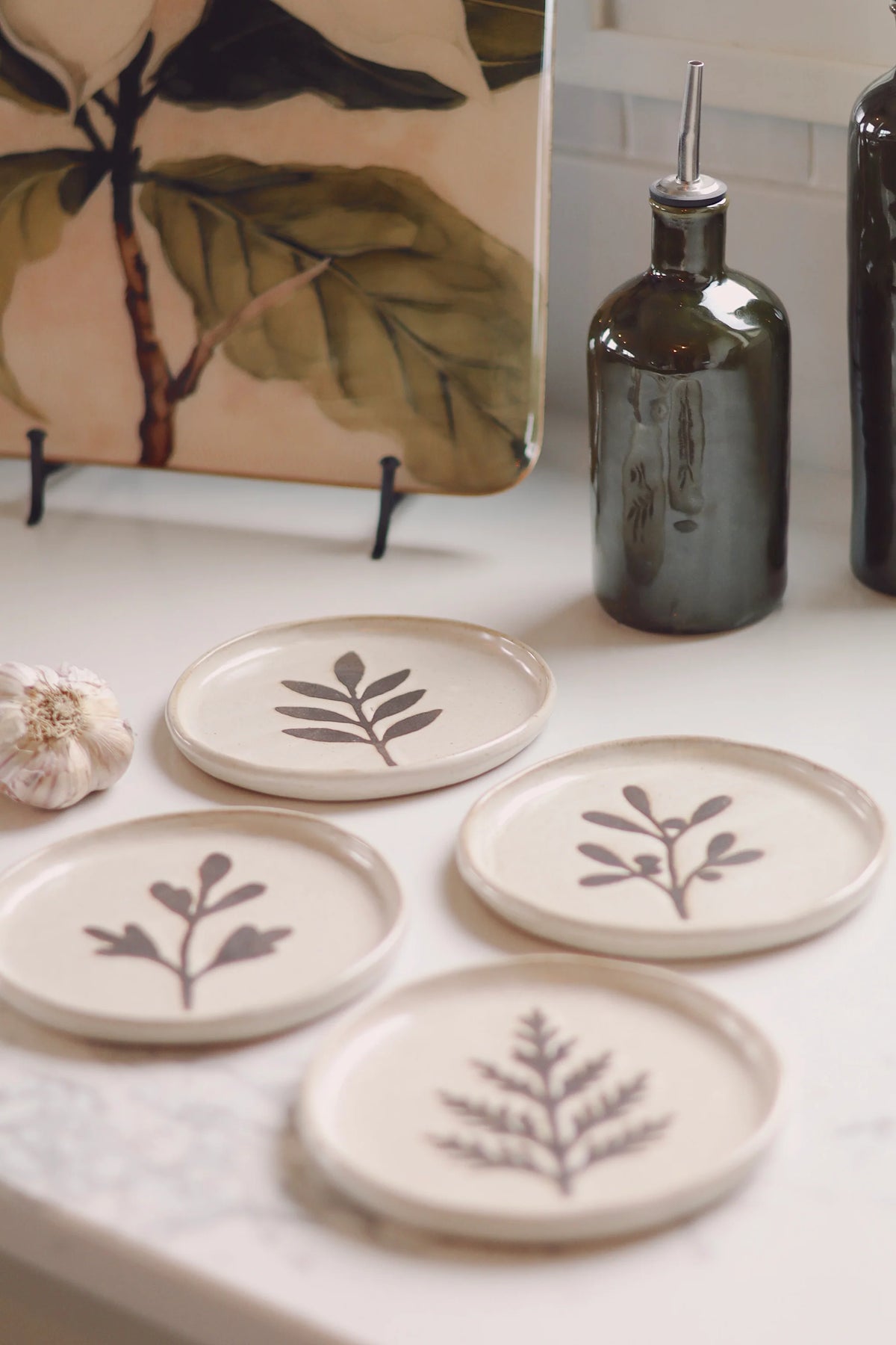 Pressed Botanical Dishes - Set of 4