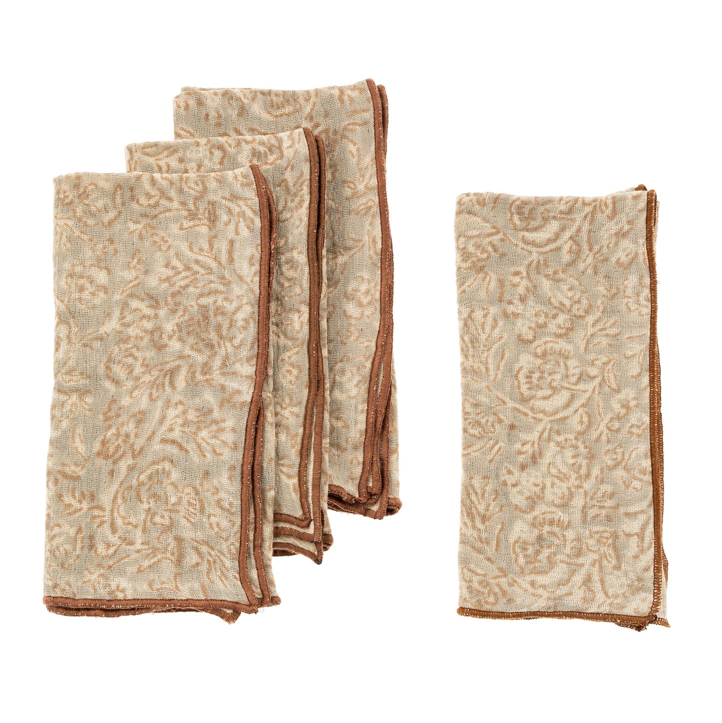 Saanvi Block Print Napkins S/4