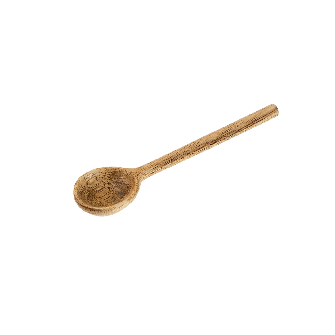 Round Wooden Salt Spoon