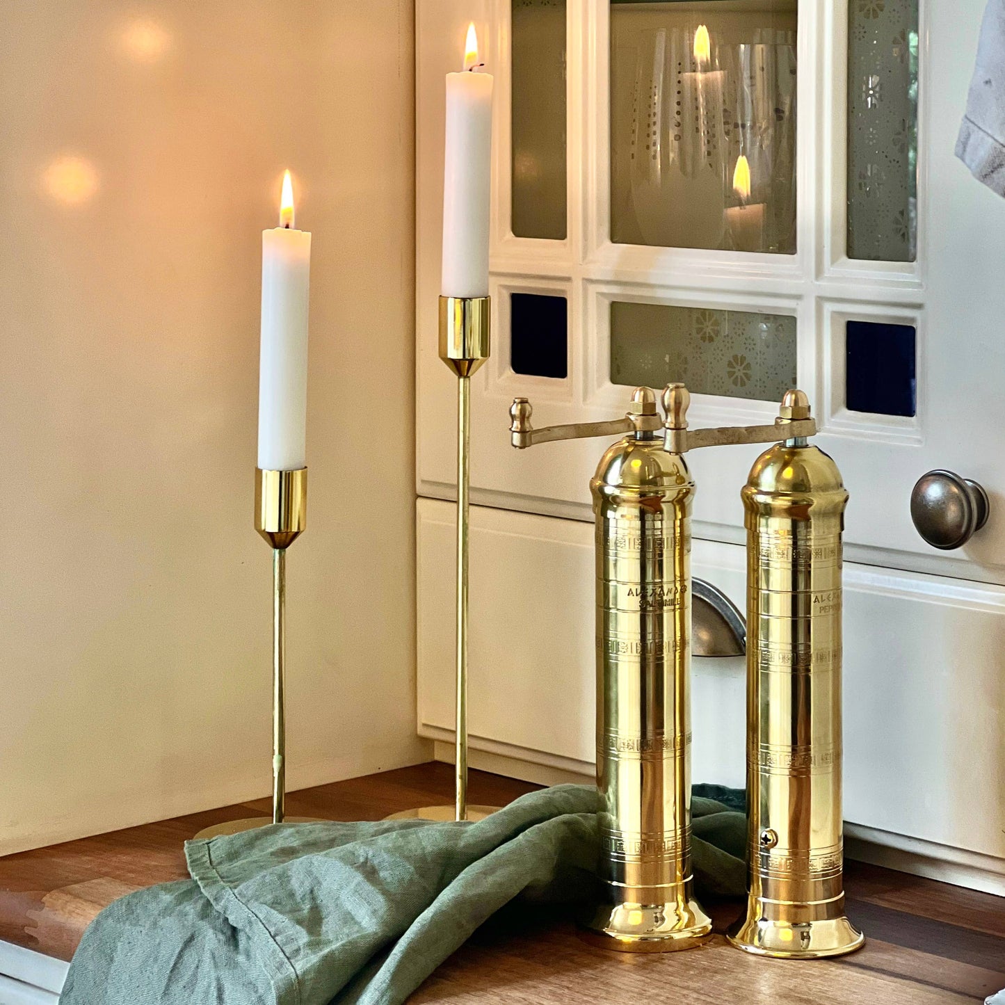 'Brass Mill' - 9" pepper grinder