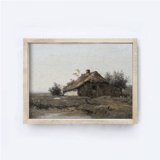 Vintage Cottage Framed | Vintage Landscape Framed A135