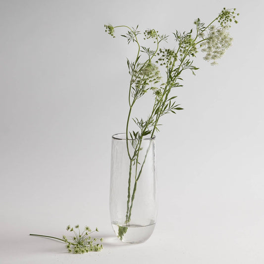 Tall Pebbled Vase