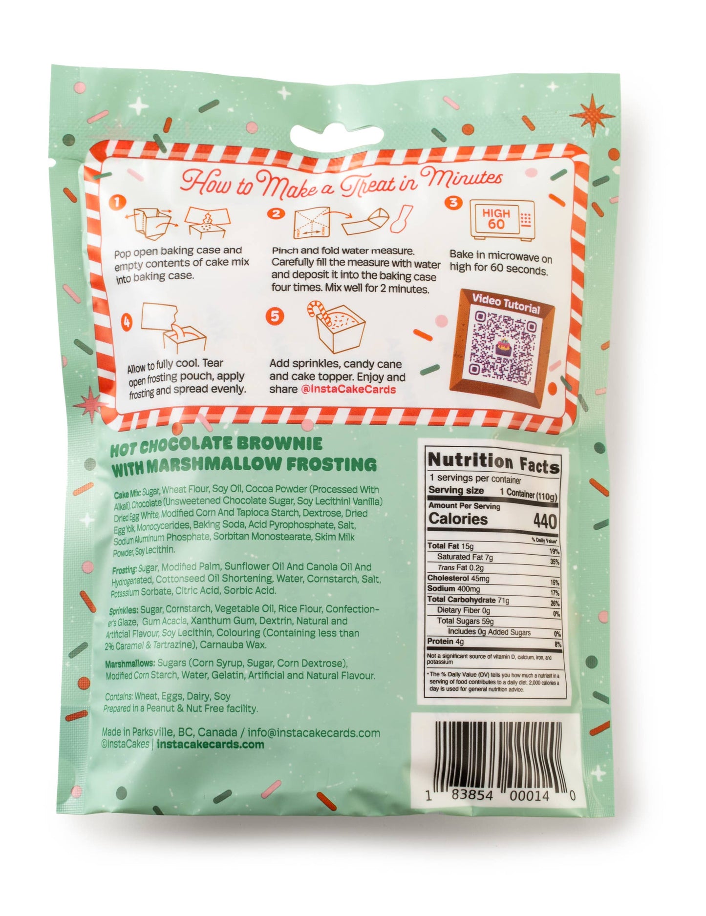 A Fun Chocolate Brownie Cake Kit w/ Marshmallow Frosting