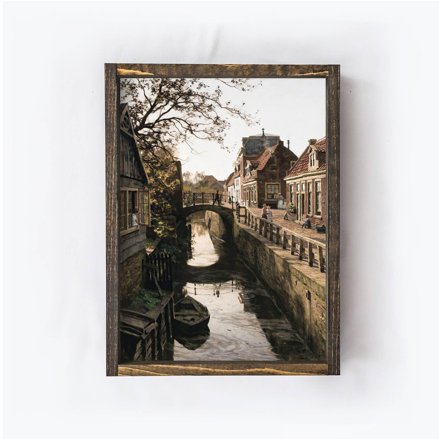 Vintage Print Framed | Dutch Windmill Wall Art A94