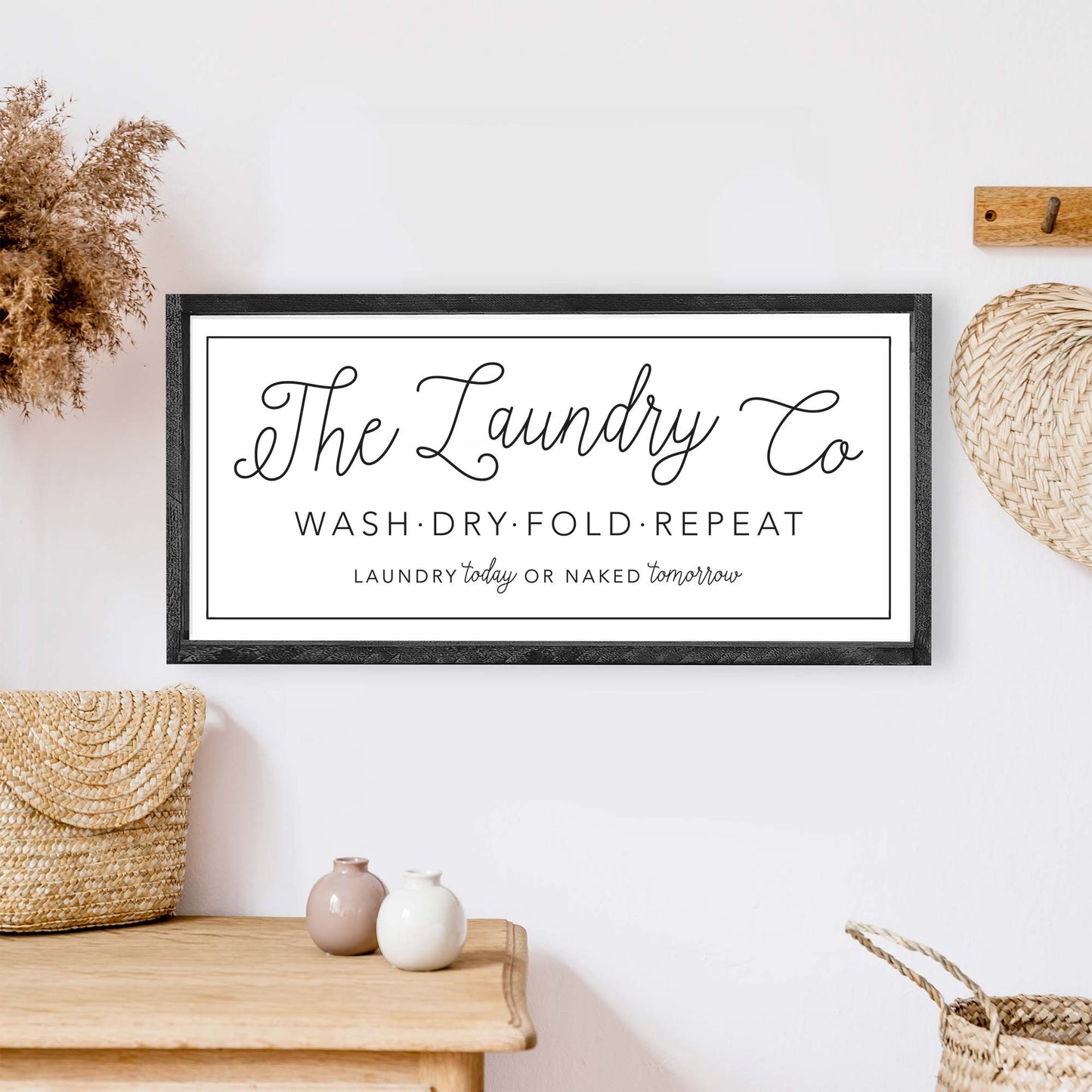 The Laundry Co Wood Sign - Magnolia Lane co. Home + Garden + Gift