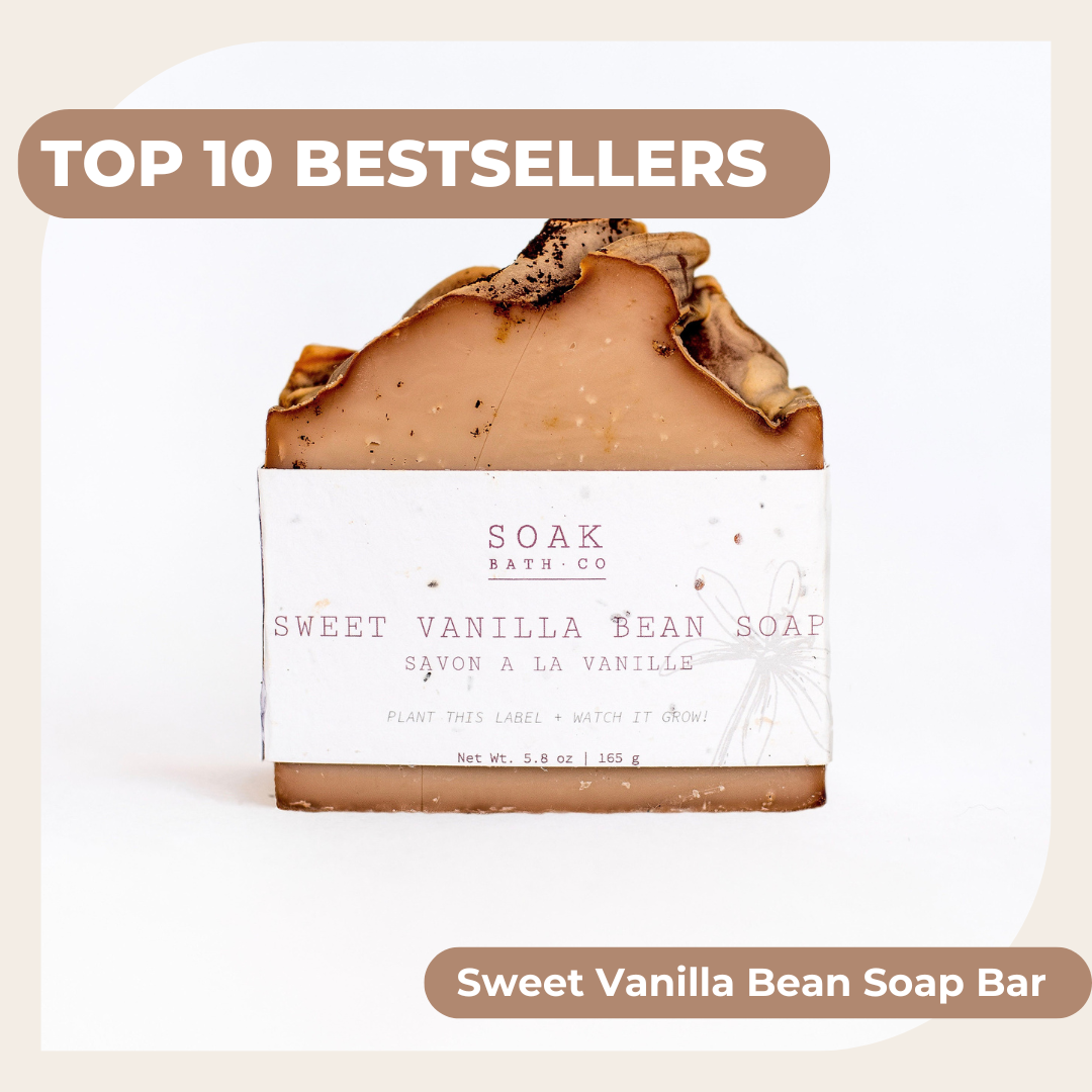 Sweet Vanilla Bean Soap Bar - Canadian Hanmade - Magnolia Lane co. Home + Garden + Gift
