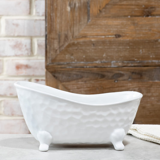 WHITE CERAMIC TUB
