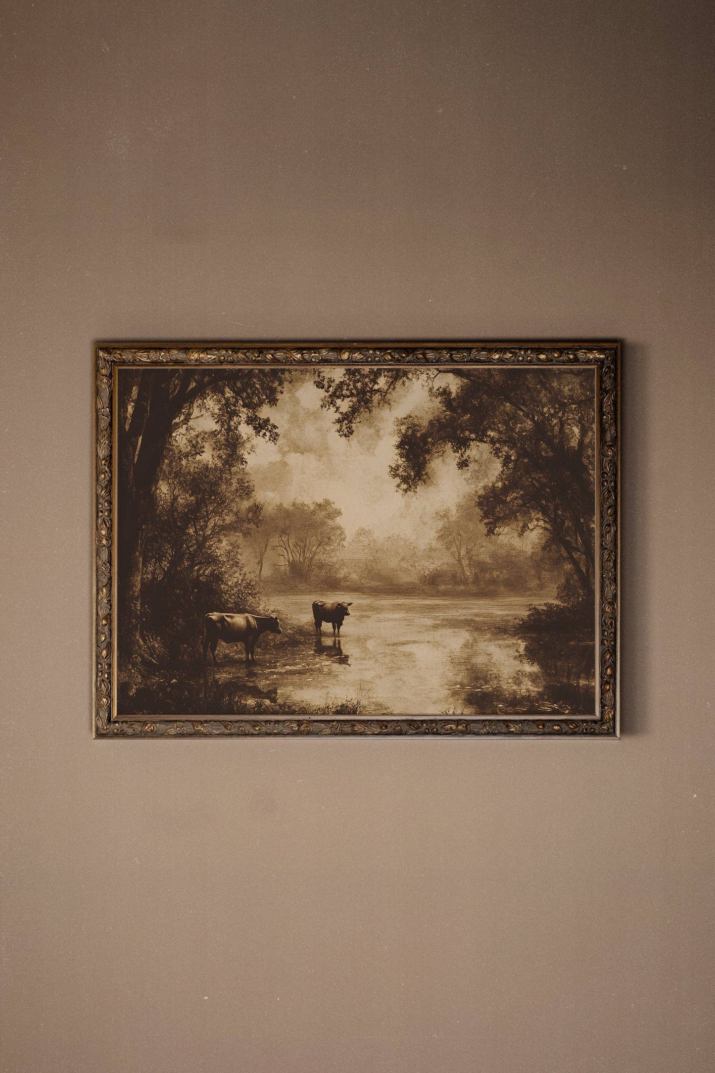 RIVIÈRE D'ANTAN, canvas wall art print - Magnolia Lane co. Home + Garden + Gift