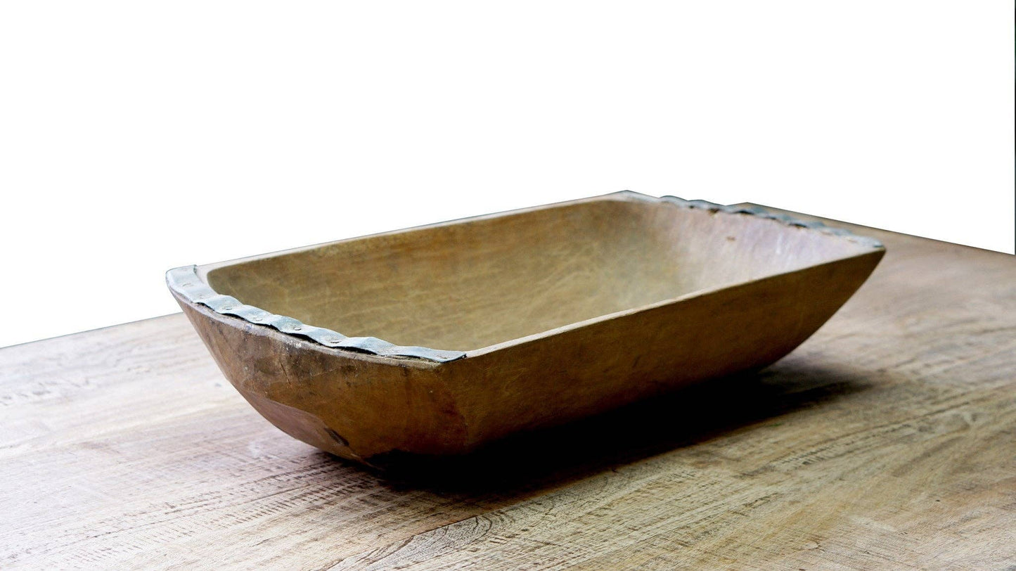 Large Wooden Dutch Dough Bowl - Magnolia Lane co. Home + Garden + Gift